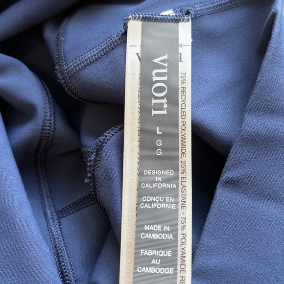 Vuori All The Feels Legging Blue Coast High Rise Performance Stretch Bliss L NEW - Picture 8 of 11